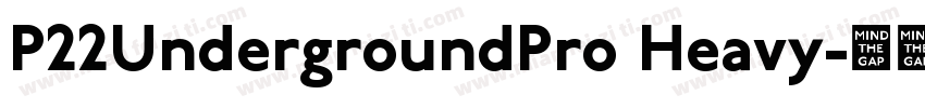 P22UndergroundPro Heavy字体转换